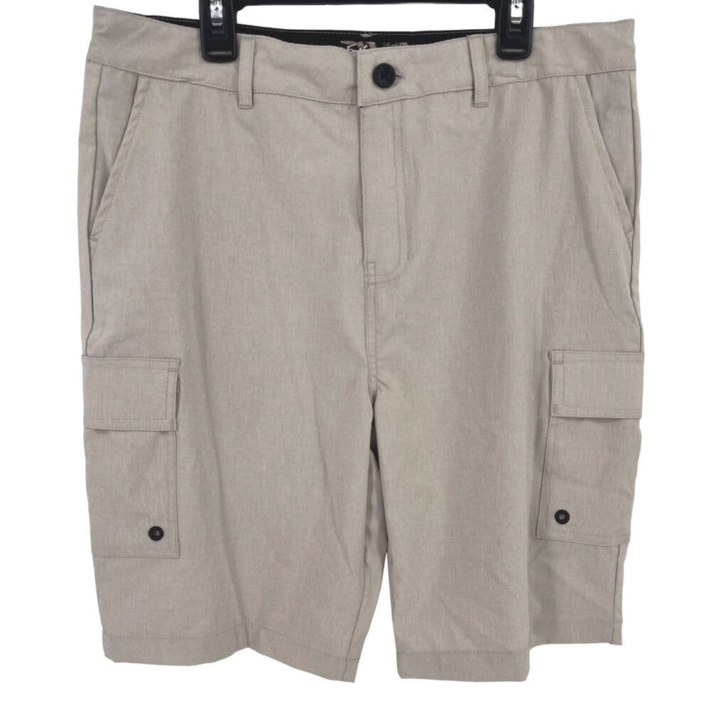 First Waves Boys Rip Stop Cargo Shorts Size 18 Khaki